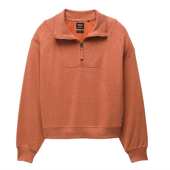 prAna Cozy Up Pullover in Terracotta Heather | Size M - Picture 5 of 8